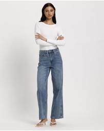 Atmos&Here - Charlize Wide Leg Jeans
