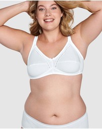 Naturana - Wirefree Ribbed Pure Cotton Bra