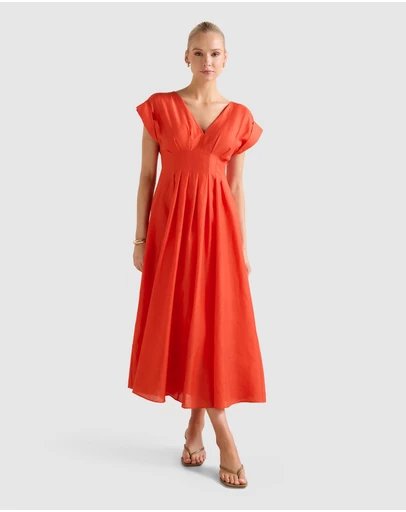 Forever New - Alessandra Tuck Detail Midi Dress