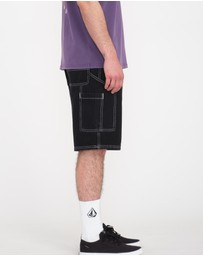 Volcom - Mens Labored Denim Utility Denim Short