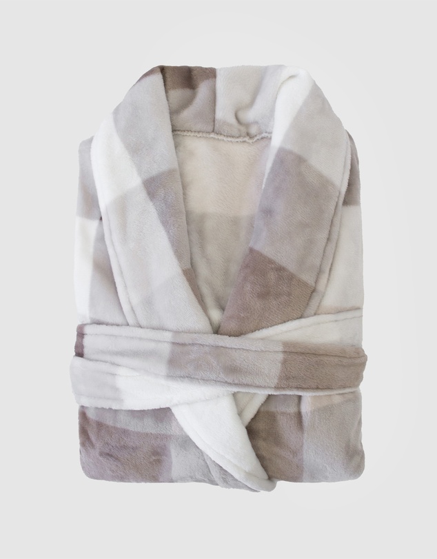 Bambury - Charlie Checkered Ultraplush Robe