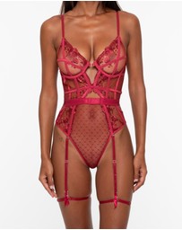 One Empire - Béatrice Burgundy Bodysuit