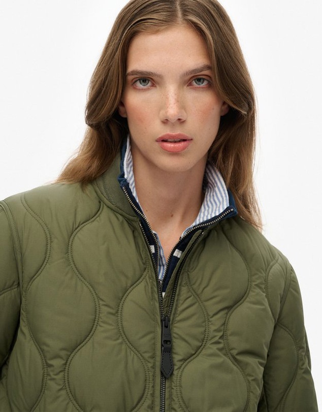 Superdry - Long Quilted Liner Jacket