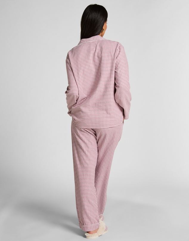 Hunkemoller - Long Sleeve Flannel Check Essential Pants