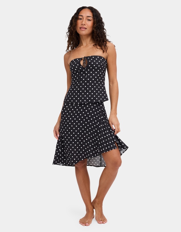 RVCA - Womens Landon Polka Dot Strapless Top