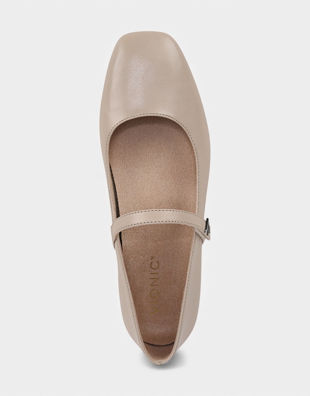 Vionic - Alameda Mary-Jane Flat - Oatmeal