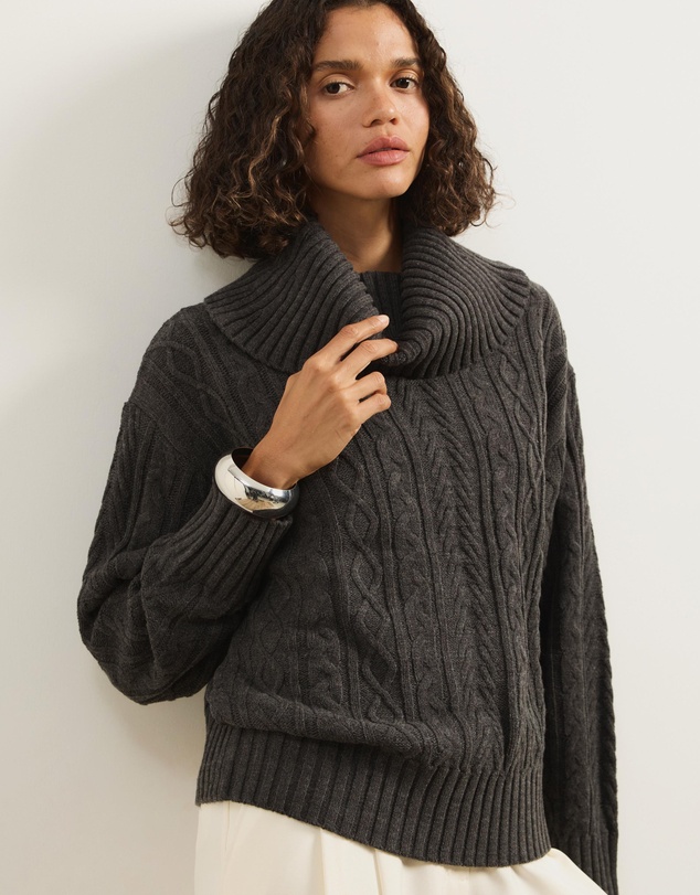 Atmos&Here - Zuri Cable Knit Sweater