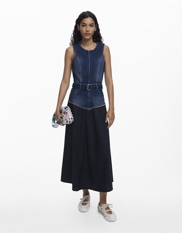 Desigual - Denim Combined Dress