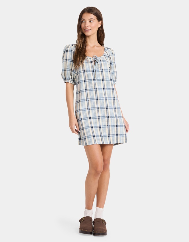 Roxy - Womens Dyland Check Mini Dress