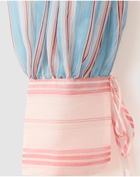 M.N.G - Striped Blouse with Tie Fastening
