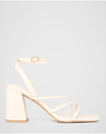 Forever New - Beth Block Heel Asymmetrical Sandals