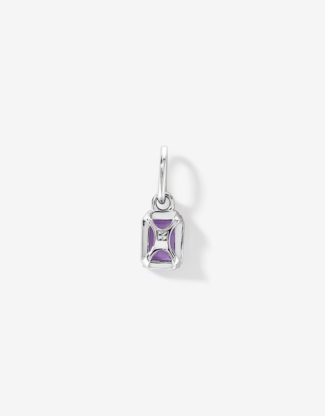 Michael Hill - Emerald-Cut Amethyst Pendant in Sterling Silver