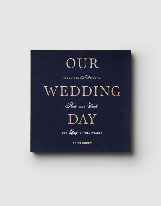 Printworks - Printworks Wedding Guest Book-Dark Blue