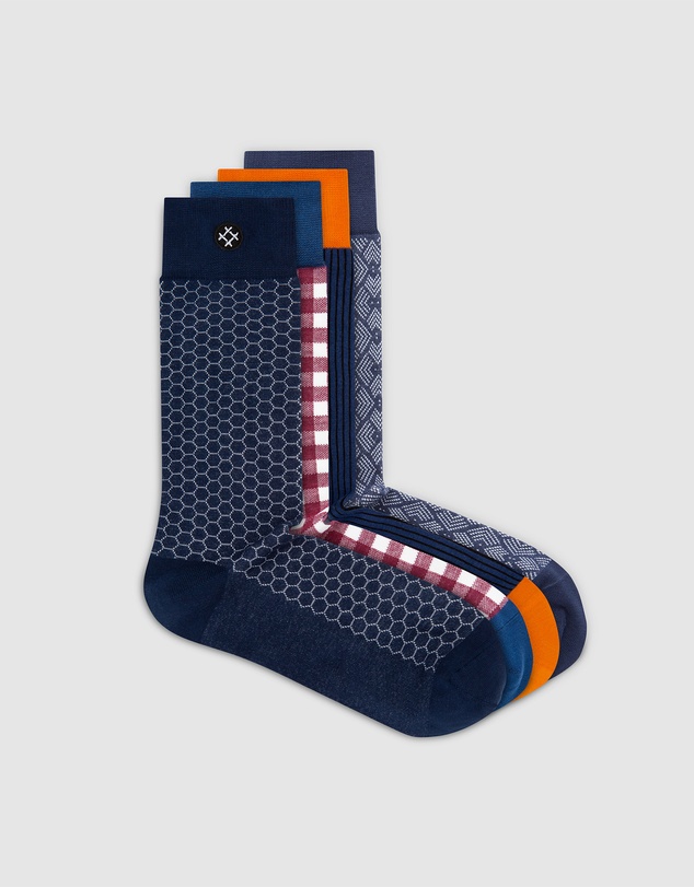 Sockdaily - Crumble 4 Pack Crew Socks