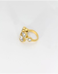 Jackie Mack - Clear Bezel Wrap Ring