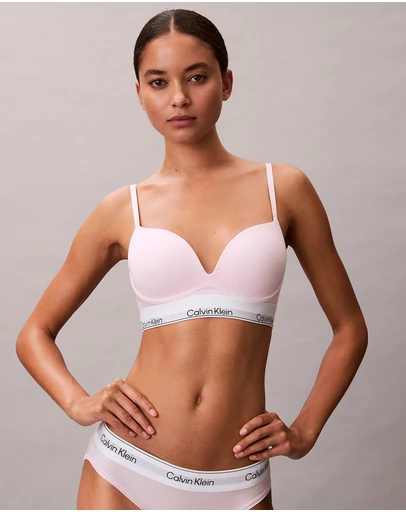 Calvin Klein - Icon Cotton Modal Push Up Plunge Bra