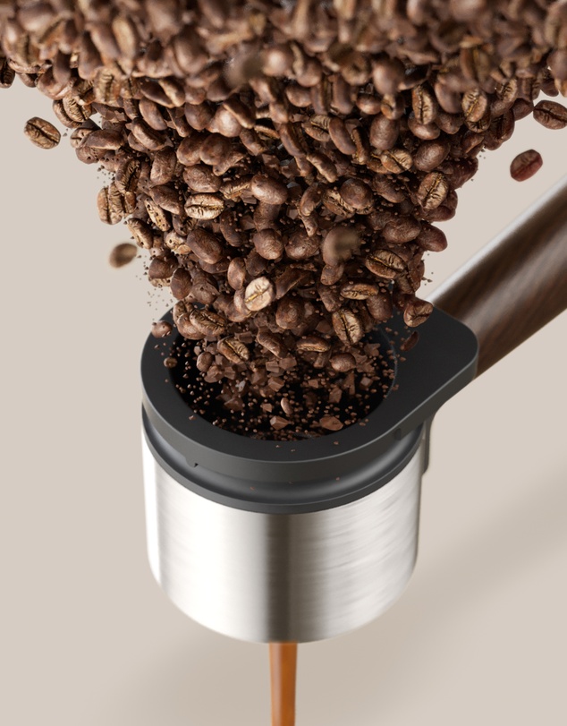 Philips - Baristina Portafilter Walnut Wood