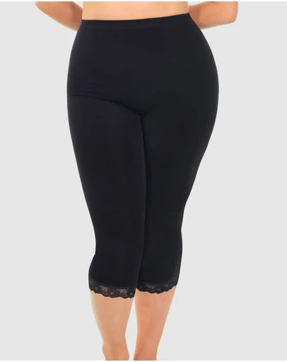 B Free Intimate Apparel - Anti Chafing High Rise 3/4 Cotton Leggings