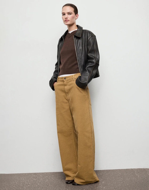 M.N.G - Wide-Leg Low-Rise Corduroy Jeans