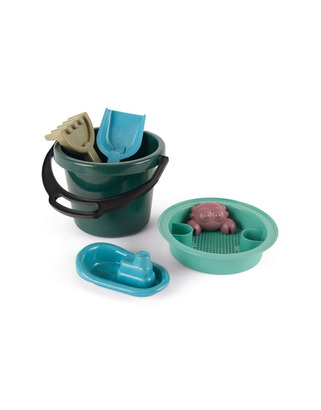 Dantoy - Dantoy - Blue Marine Toys - Bucket Set With Cotton Net - 6pc