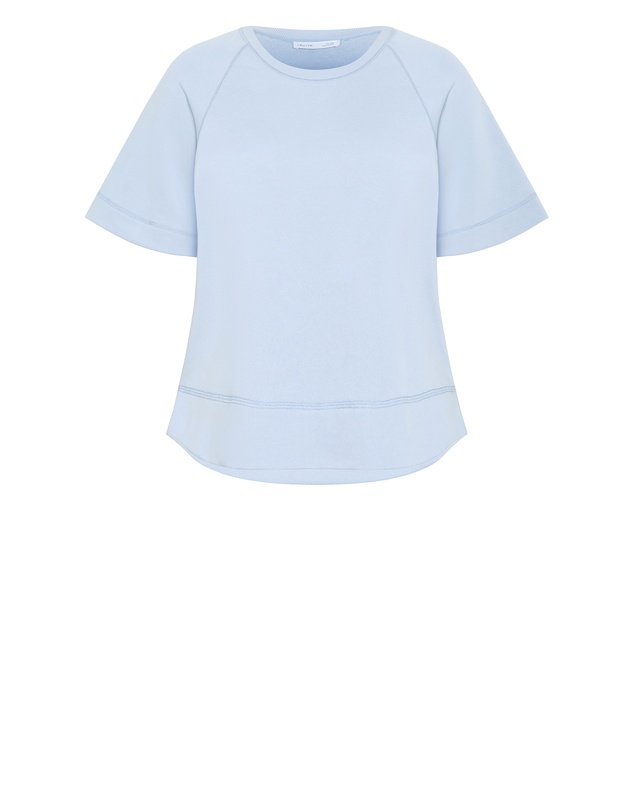 City Chic - Plus size Raglan Sweat Top - powder blue