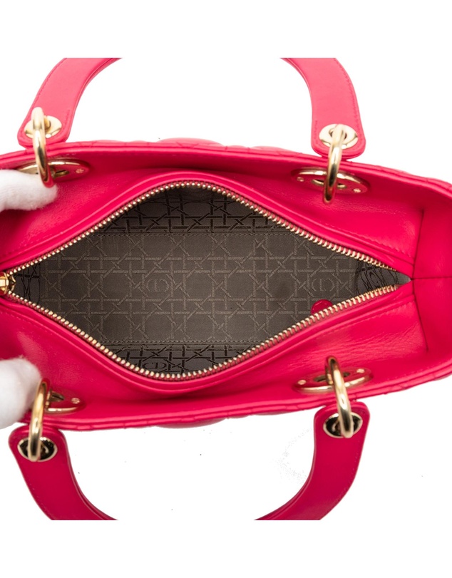 Pre-Loved by Azura Reborn - Pre-Loved Medium Lambskin Cannage Lady Dior