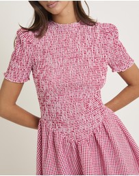 Subtitled - Bonnie Shirred Bubble Mini Dress