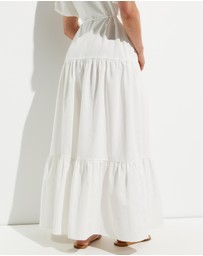 Calli - Belle Puff Sleeve Tie Dress