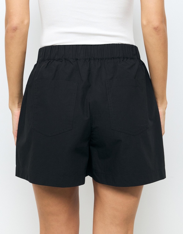 AERE - Sabrina Wide Leg Mid Waisted Shorts