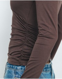 AERE - Heidi V Neck Top