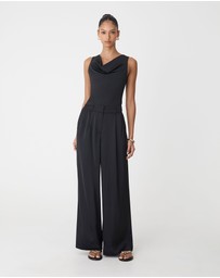 Forcast - Sabrina Cowl Neck Top