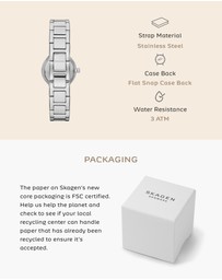 Skagen - Freja Lille Silver Tone Analogue Watch