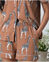Chelsea Peers - Organic Cotton Button Up Shorts Set
