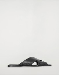 COS - Crossover Leather Sandals - Women's