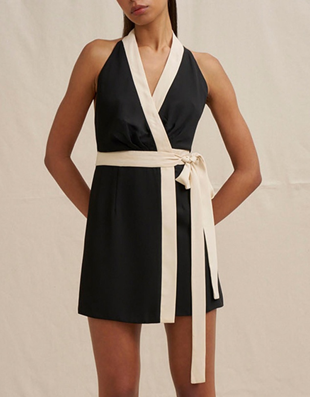 BY JOHNNY. - Azaria Wrap Mini Dress
