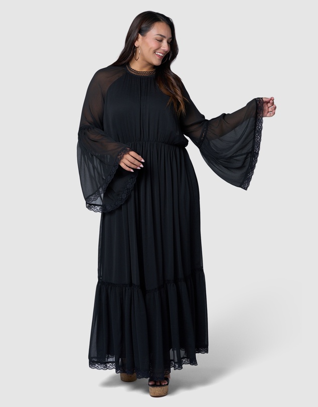 The Poetic Gypsy - Echoed Maxi Dress