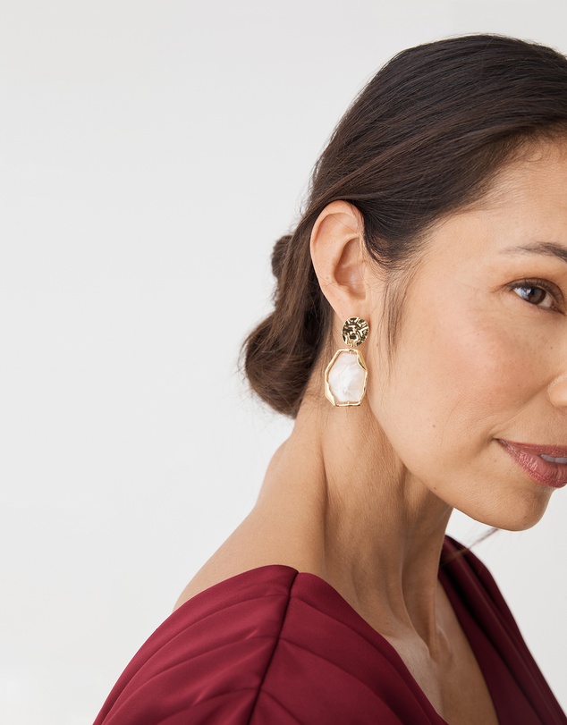 Forcast - Marbel Gold Earrings