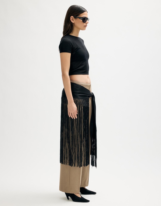 Minima Esenciales - Sola Fringed Scarf Belt