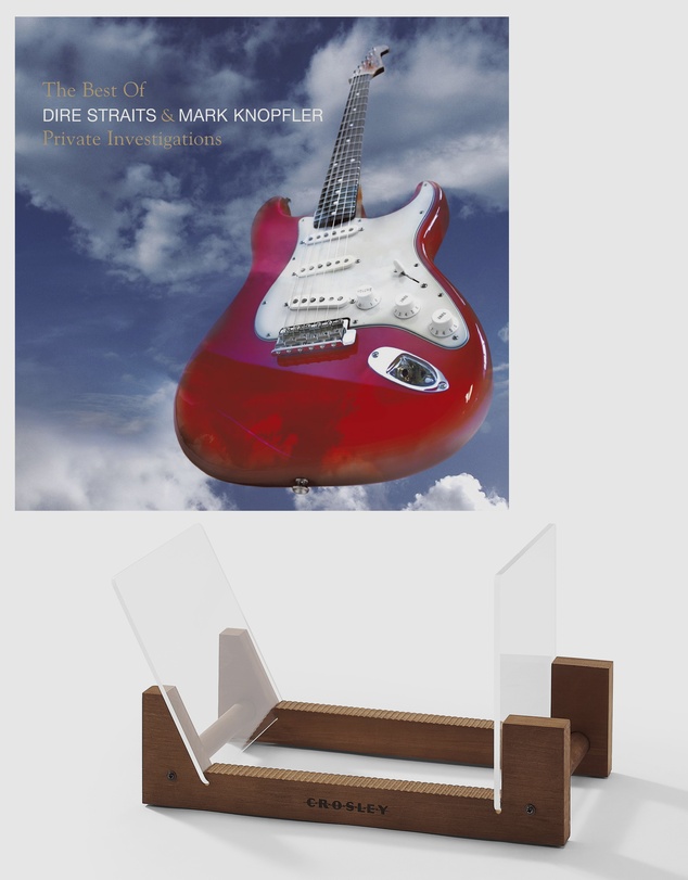 Universal Music - Dire Straits, Mark K The Best Of Dire Straits - Double Vinyl Album & Crosley Record Storage Display Stand