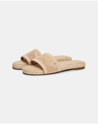 Tommy Hilfiger - Knit Mesh Espadrille Mules - Women's