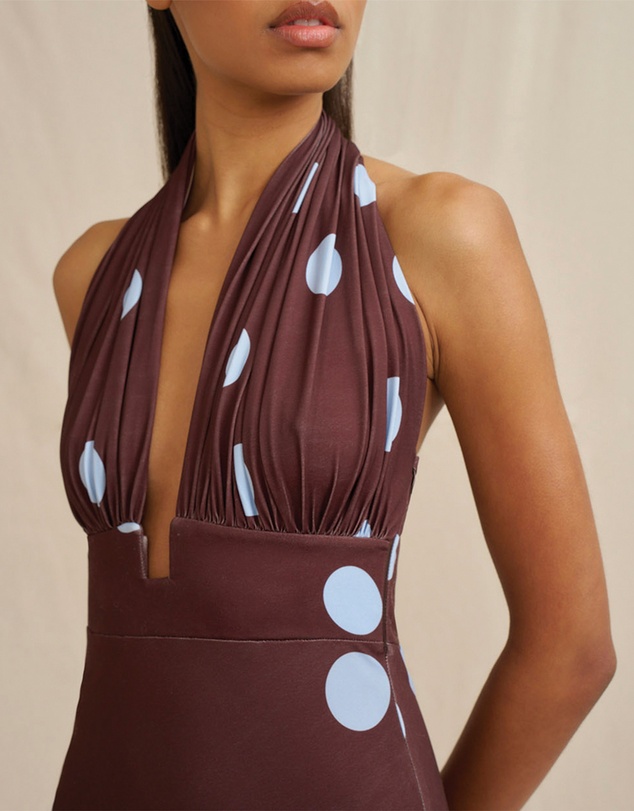 BY JOHNNY. - Paloma Polka Ankle Dress