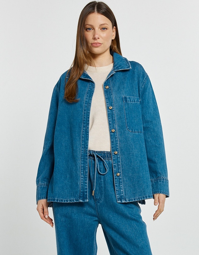 Betty Basics - Vespa Denim Shirt