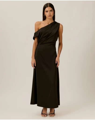 Tussah - Samara Asym Satin Midi Dress
