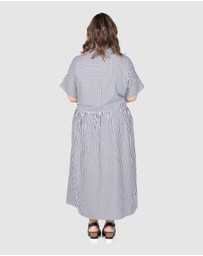 Love Your Wardrobe - Tiana Stripe Tiered Dress