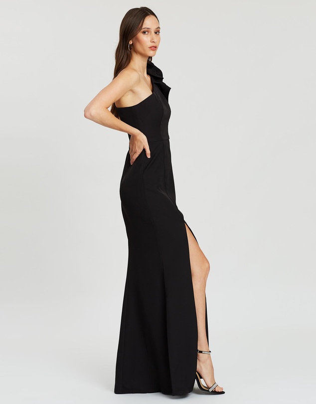 Bariano - Sue Frill Shoulder Gown