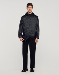 Sandro - Surf Squarecross Nylon Jacquard Leger Jacket