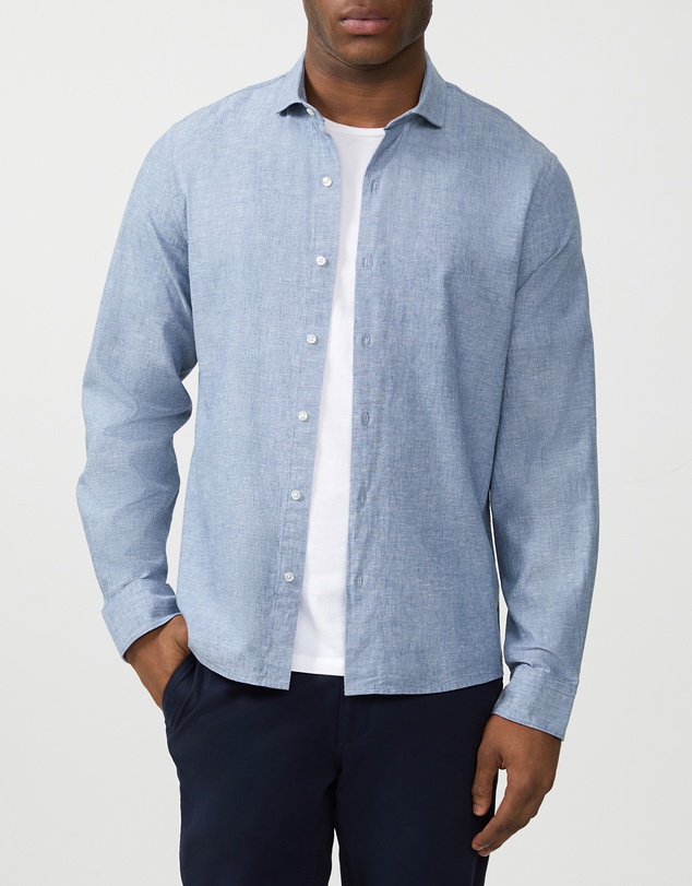Van Heusen - Linen Cotton Blend Shirt