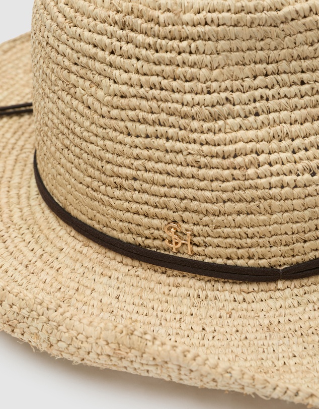 Seed Heritage - Wide Brim Raffia Fedora