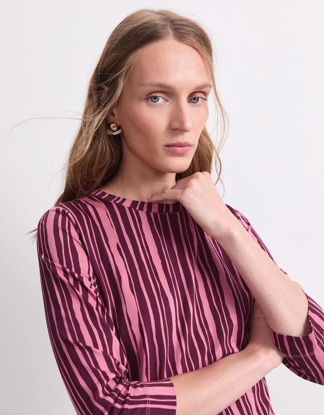 Sportscraft - Stripe Print Mercerised Tee