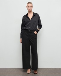 M.N.G - Wide-Leg Jeans With Rhinestones